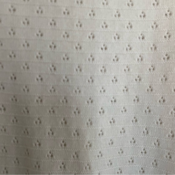 J. Crew | Ivory Crew Pointelle Wool and Alpaca Blend Crewneck Sweater, XL - Picture 4 of 8